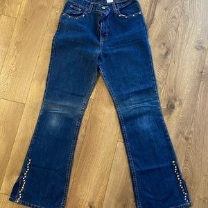 Vintage Jordache Bedazzled Blue Jeans Small